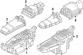Mazda CX-90 24-26 right rear underhood fuse box cover