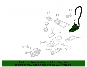 Electric tailgate lock for Land Rover Range Rover Evoque 12-18