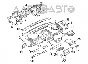 Mitsubishi Galant 04-12 torpedo tube reinforcement
