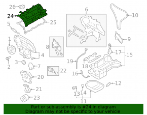 Nissan Murano 09-14 Front Valve Cover