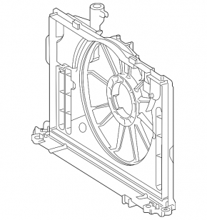 Radiator shroud diffuser assembly for Toyota Corolla 14-19 1.8