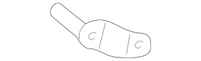 Rear left muffler bracket Infiniti QX30 17-19