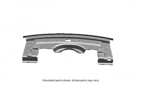 Upper trunk shelf trim for subwoofer Cadillac ATS 13-18 black