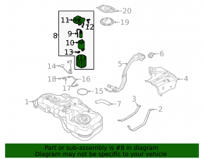 Fuel pump for Kia Seltos 2018-2019 1.6