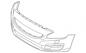 Front bumper bare Volvo S60 14-18 rest.