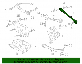 Rear lower right control arm for Toyota Supra 20-26
