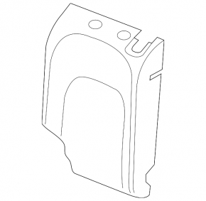 Rear seat back trim, 2nd row, left, Audi A6 C8 19-20, brown leather, Comfort
