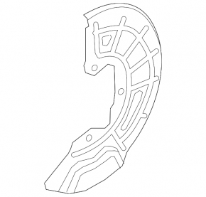 Brake Disc Cover Front Left Kia Optima 16-20