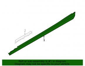 Right threshold BMW 2 F22 14-21
