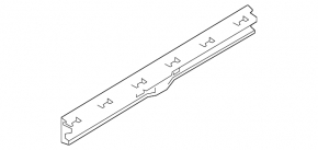 Left central threshold mount BMW 7 G11 G12 16-22 front