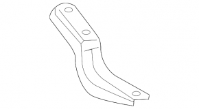Front left step sill bracket for Lexus LX570 08-21