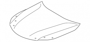 Naked hood Toyota Avalon 13-18
