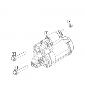 Starter Jeep Cherokee KL 15- 3.2