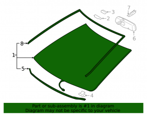 Toyota Camry V50 12-14 USA PGW Windshield