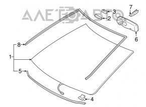 Toyota Camry V50 12-14 USA PGW Windshield
