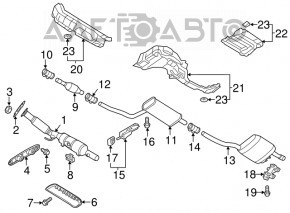 Intake pipe with catalytic converter VW Passat b7 12-14 USA 2.5