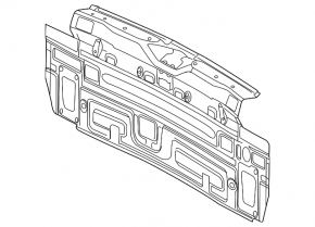 Rear panel VW Tiguan 09-17 interior