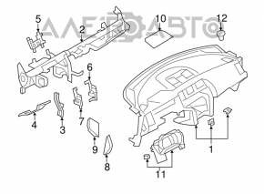 Nissan Murano Z51 09-14 beige dashboard without airbag