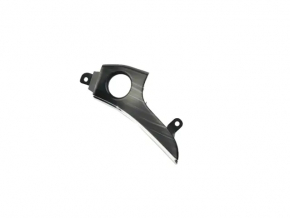 Right front panel trim for the Start-Stop button for the Jeep Grand Cherokee WK2 20-22 in dark wood with chrome