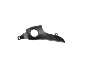 Right front panel trim for the Start-Stop button for the Jeep Grand Cherokee WK2 20-22 in dark wood with chrome