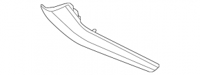 Audi Q5 80A 18-24 beige center console trim, upper left side