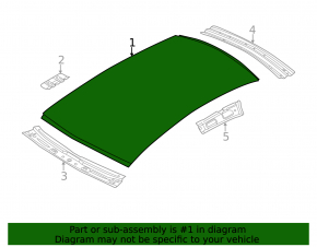 Metal roof Audi A4 B8 08-16 sedan under the hatch, sawed off