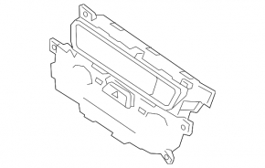 Climate control Kia Niro 17-19 HEV, PHEV without ionizer