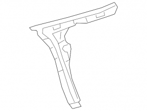 Rear bumper mount, left wing, Mercedes A-class V177 19-22