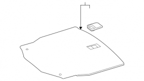 Trunk floor Mercedes C-class W205 300/400/450/43/63 15-21 black
