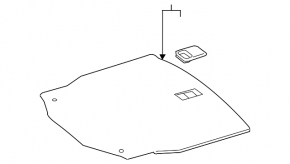 Trunk floor Mercedes C-class W205 300/400/450/43/63 15-21 black, dry cleanable