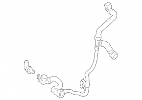 Cooling system hose for Mercedes GLC 300 16-22