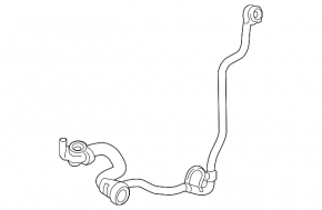 Cooling system hose Mercedes GLC 300 16-22 with sensor