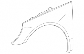 Front left wing Mercedes R-class W251 06-13