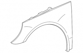Front left wing Mercedes R-class W251 06-13