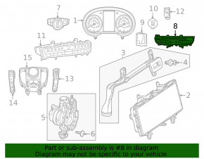 Mercedes GLC 20-22 central control panel