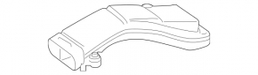 Right air intake for Mercedes GLS-class X166 15-19 3.0, rear part