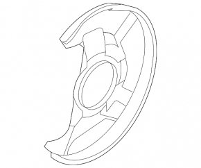 Brake Disc Cover Front Left Mazda CX-7 06-09