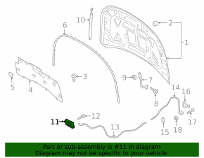 Ford Escape MK4 20-23 Hood Lock with Sensor