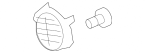 Right fog light cap for Mitsubishi Galant 2004-2006