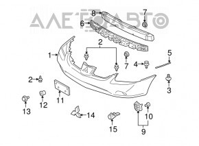 Right fog light cap for Mitsubishi Galant 2004-2006
