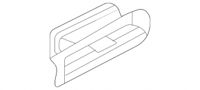 Front panel air duct deflector left Volkswagen ID.4 21-23 black