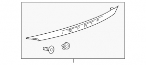 Trunk lid molding Chevrolet Impala 14-20
