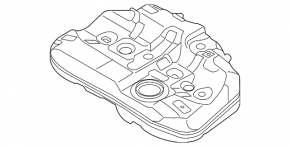 Fuel tank Hyundai Sonata 15-19 2.4