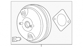 Vacuum booster Volvo XC90 16-22 T5, T6