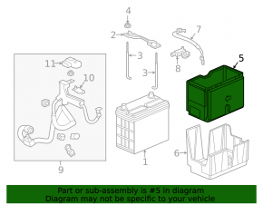 Battery housing Honda CRV 17-19