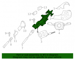 BMW X5 F15 14-18 electrically adjustable steering column
