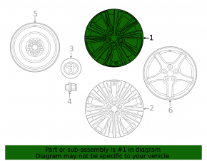 Wheel disk R18 x 7J Toyota Venza 21- LE curb