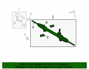 Toyota Venza 09-15 steering rack