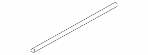 Inner glass seal for the rear right door of an Audi E-Tron 19-23
