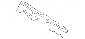 Trunk floor bracket right Audi Q7 16-19 black